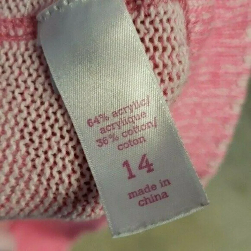 Justice‎ Girl's Pink Jeweled Sweater SZ 14